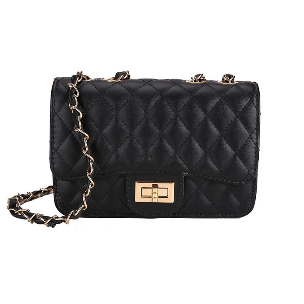 8084 Designer Handbags Small Crossbody Bags Clutch Black Leather Quilted
